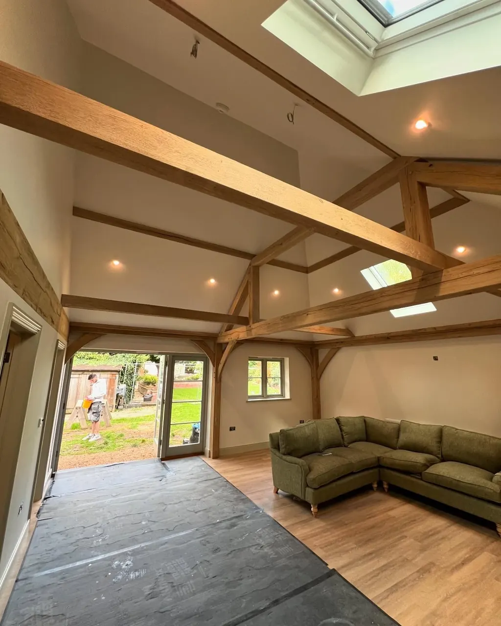 Vaulted living space painted by Centurion Decorating