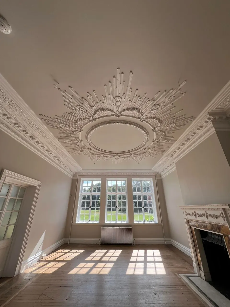 Period living room after interior painting and decorating